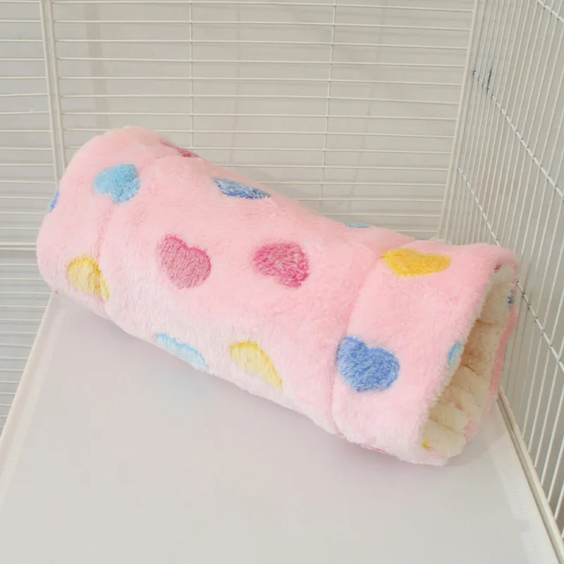 Small Pet Hamster Tunnel Hammock Plush Hanging Bed Hideout Sleeping Bag Cozy Soft Design Privacy Nest