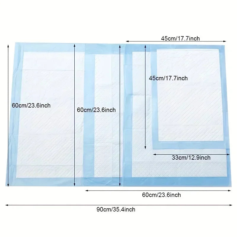 100/50/40/20PCS Absorbent Dogs Diapers Disposable Puppy Training Pee Pads Quick Dry Surface Mat Clean Cushion Dog Supplies