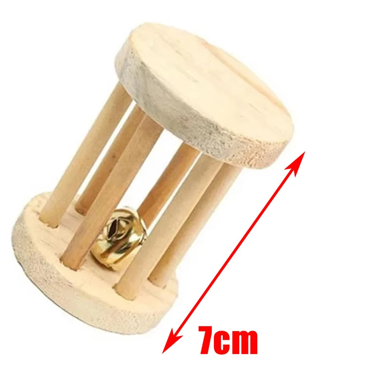 Natural Wood Chew Toys For Small Pets Rabbits Hamsters Rats