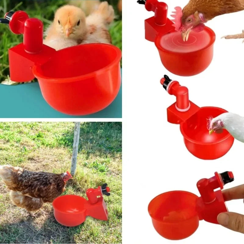 Free shipping Poultry Water Dispenser Chicken Goose Automatic Drinker Plastic Water Feeder Quail Drinker Farm Yard Accessories