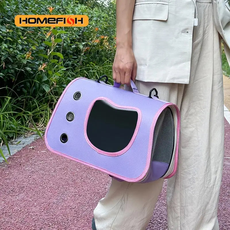 Foldable Portable Pet Carrier Bag for Small Dogs and Cats Breathable