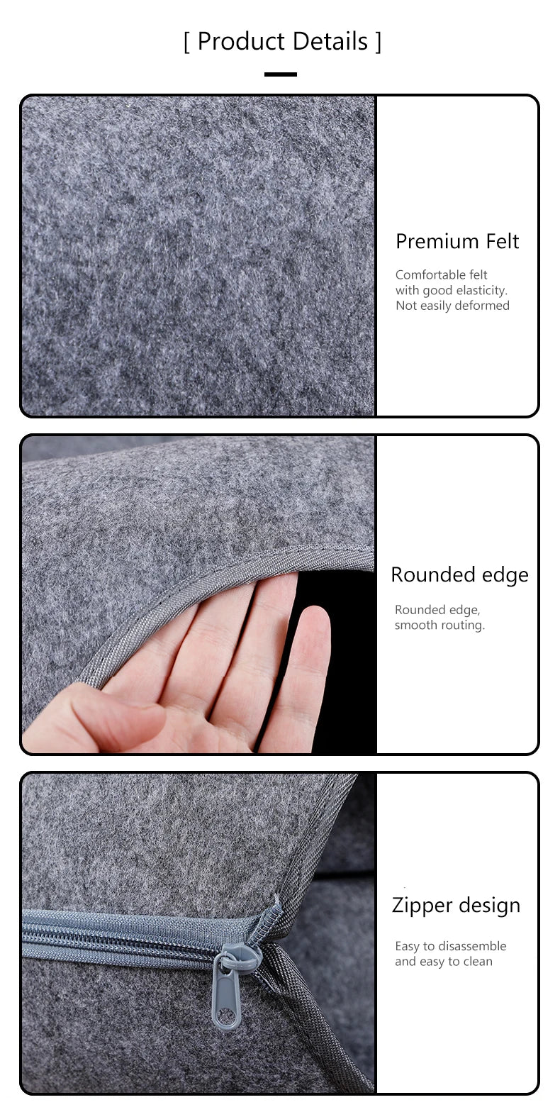 NONECN Interactive Round Cat Tunnel Donut Nest Felt Bed Scratcher for Cats