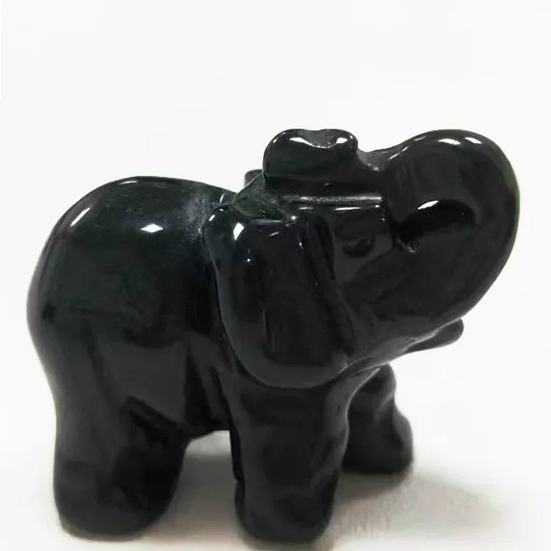 Choice Jade Lucky Elephant Feng Shui Statue Ornament