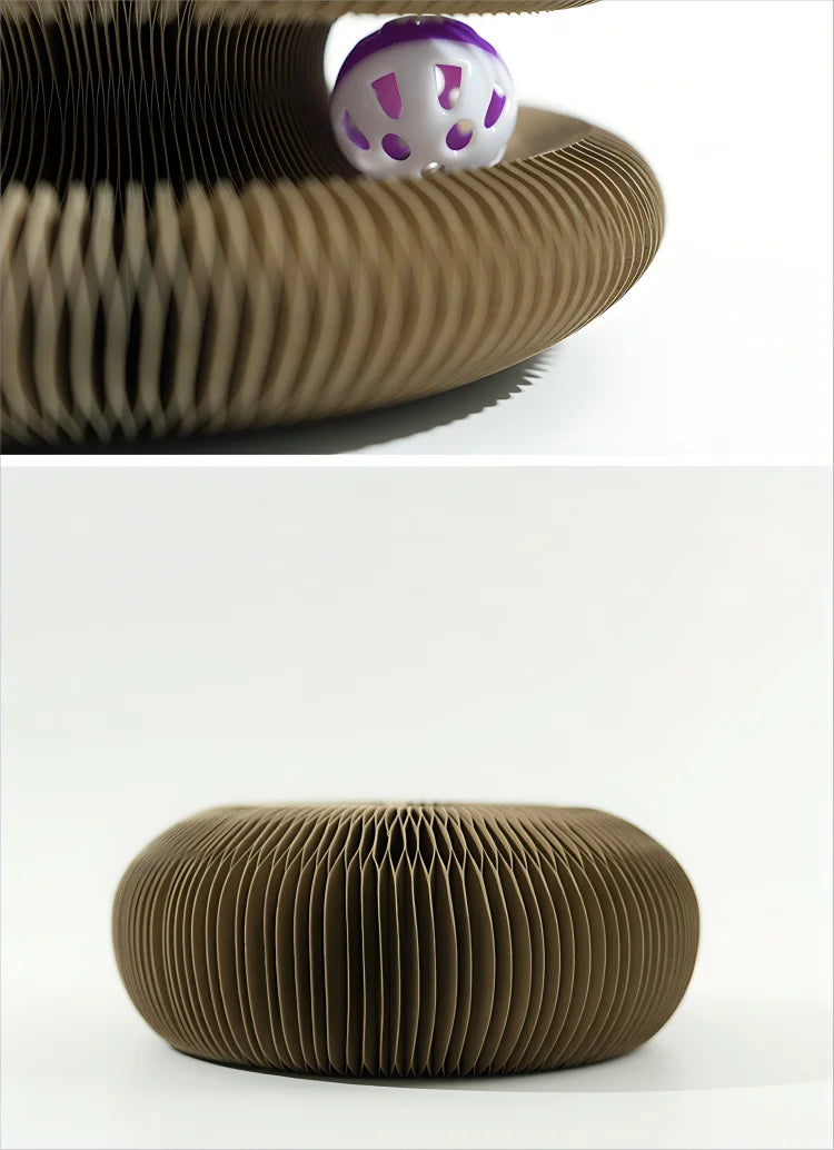 Foldable Cat Scratching Board Toy For Kittens Durable Recyclable Cardboard