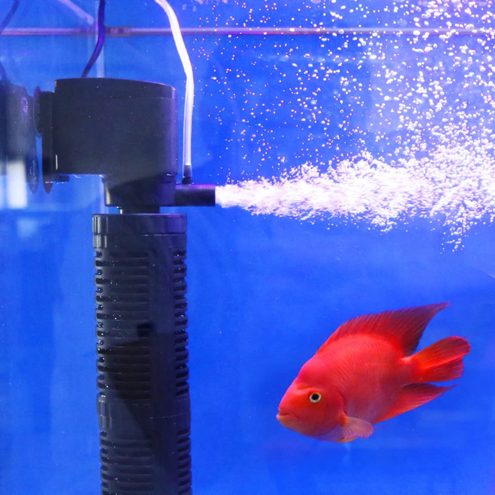 3 in 1 Silent Aquarium Aeration Filter Submersible Pump