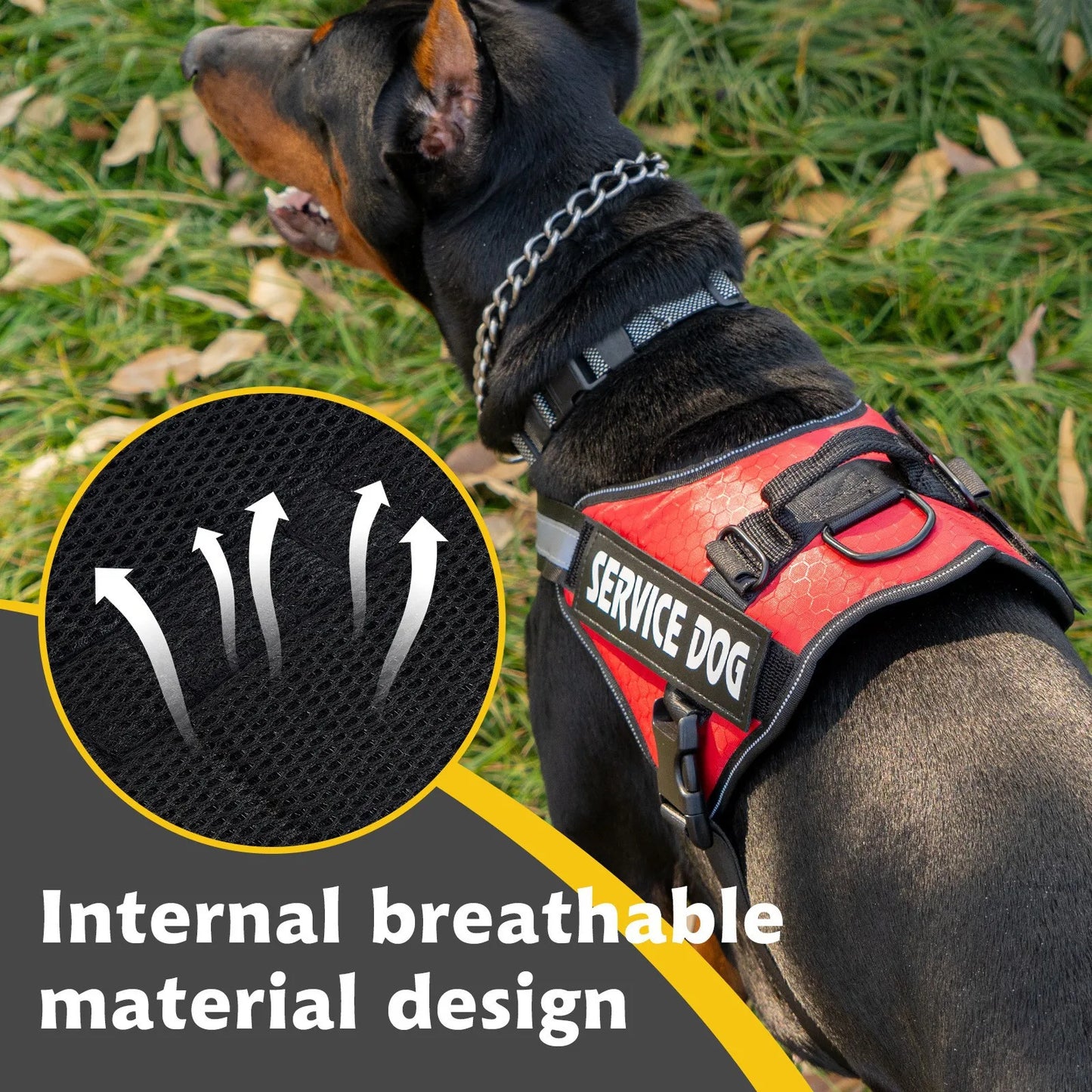Dog Chest Strap Night Reflective Adjustable Explosion Proof Large Dog Tank Top Traction Rope Specially Designed for Walking