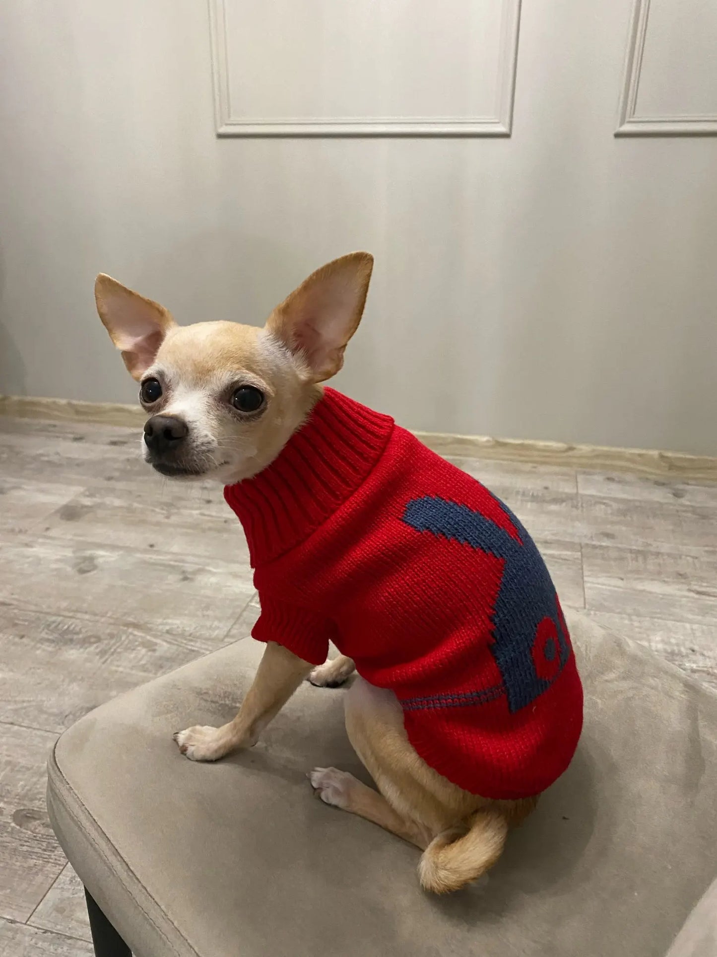 Hubei Dog Winter Sweater Knit Coat For Canine Comfort