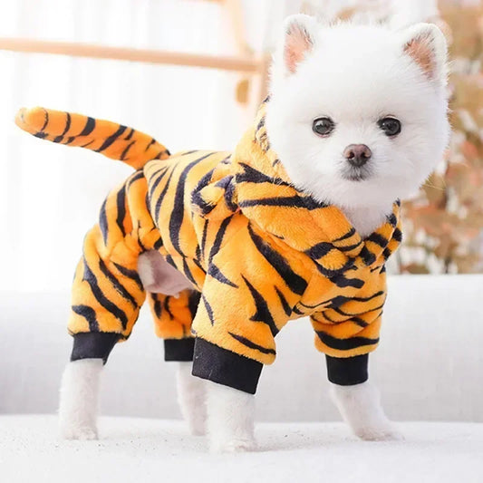 Thickened Fleece Pet Dog Clothes Jumpsuits For Small Dogs
