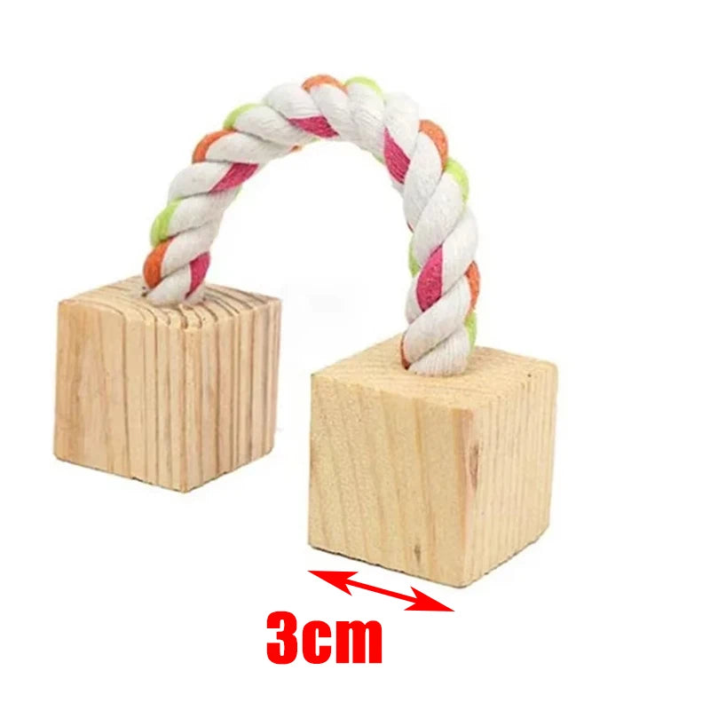 Natural Wood Chew Toys For Small Pets Rabbits Hamsters Rats