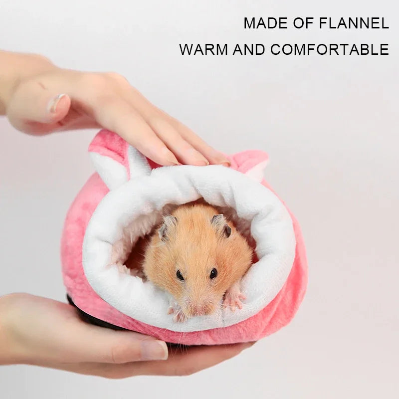 Hamster Soft Warm Bed Rat Hammock Pig Squirrel Winter Pet Toy Hanging Nest Mat House for Mice and Rats