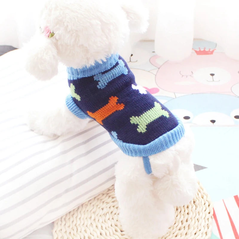 Hubei Dog Winter Sweater Knit Coat For Canine Comfort