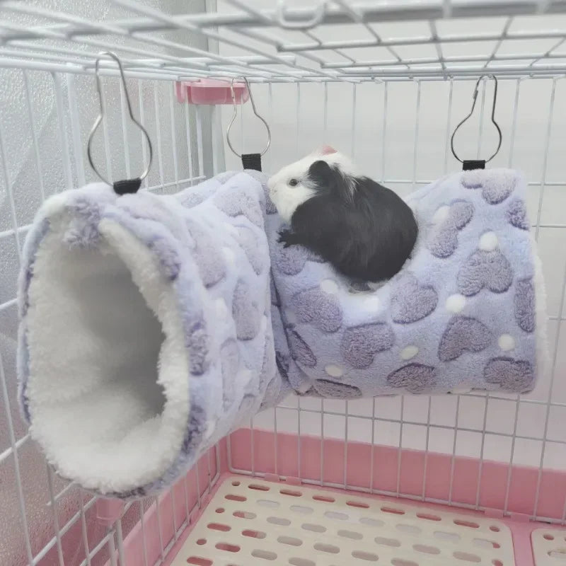 Ultra Soft Plush Pet Tunnel Nest Hamster Sugar Glider