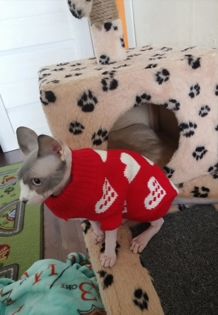 Hubei Dog Winter Sweater Knit Coat For Canine Comfort