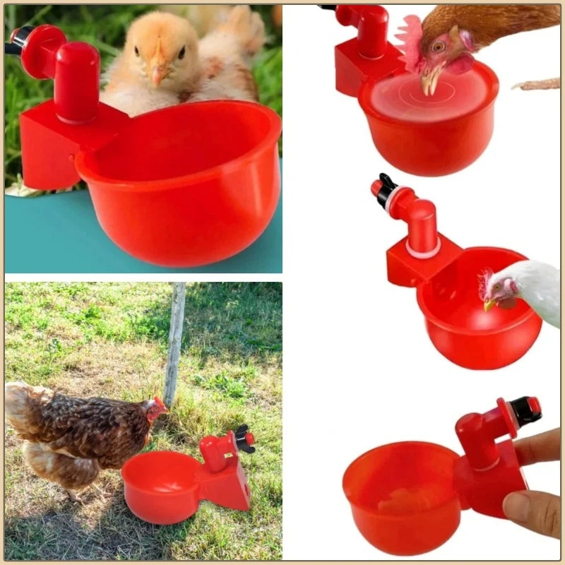 Free shipping Poultry Water Dispenser Chicken Goose Automatic Drinker Plastic Water Feeder Quail Drinker Farm Yard Accessories
