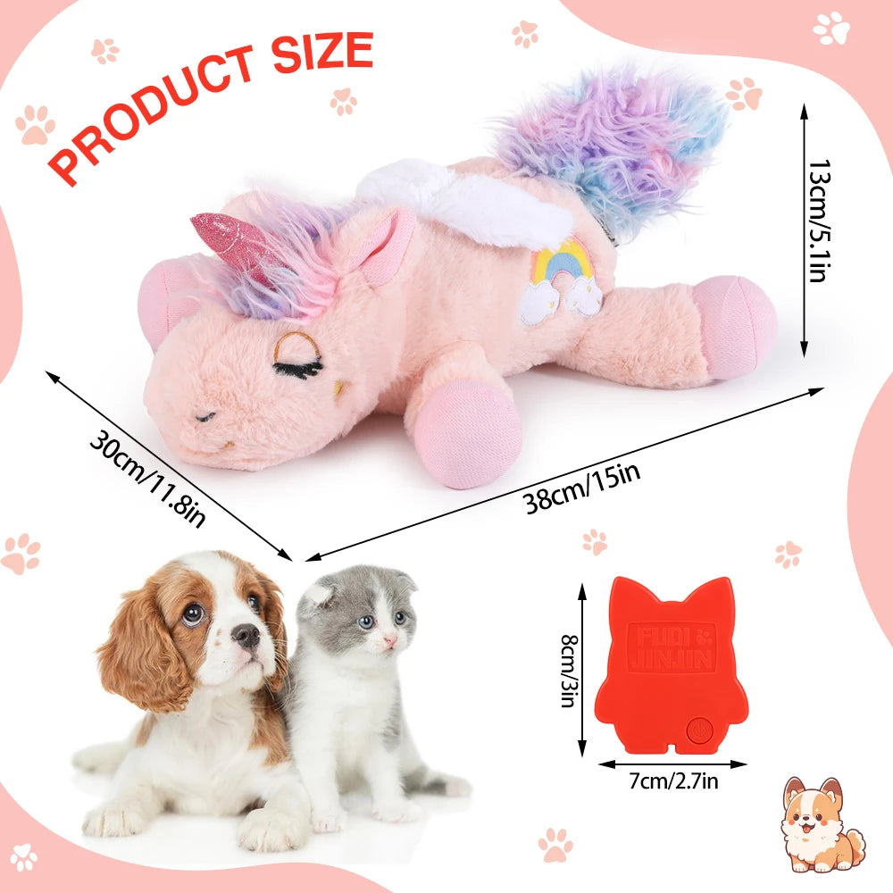 Unicorn Heartbeat Plush Dog Toy For Cats And Dogs Halloween