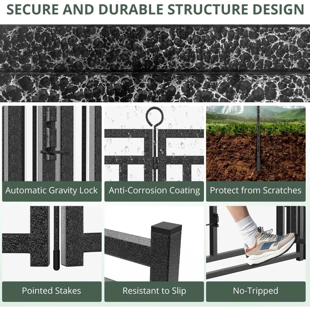 Hign-concerned Outdoor Dog Fence Metal Yard Enclosure
