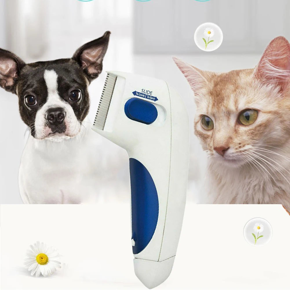 Pet Electric Terminator Brush for Cats and Dogs Anti Flea Lice Cleaner Electronic Comb