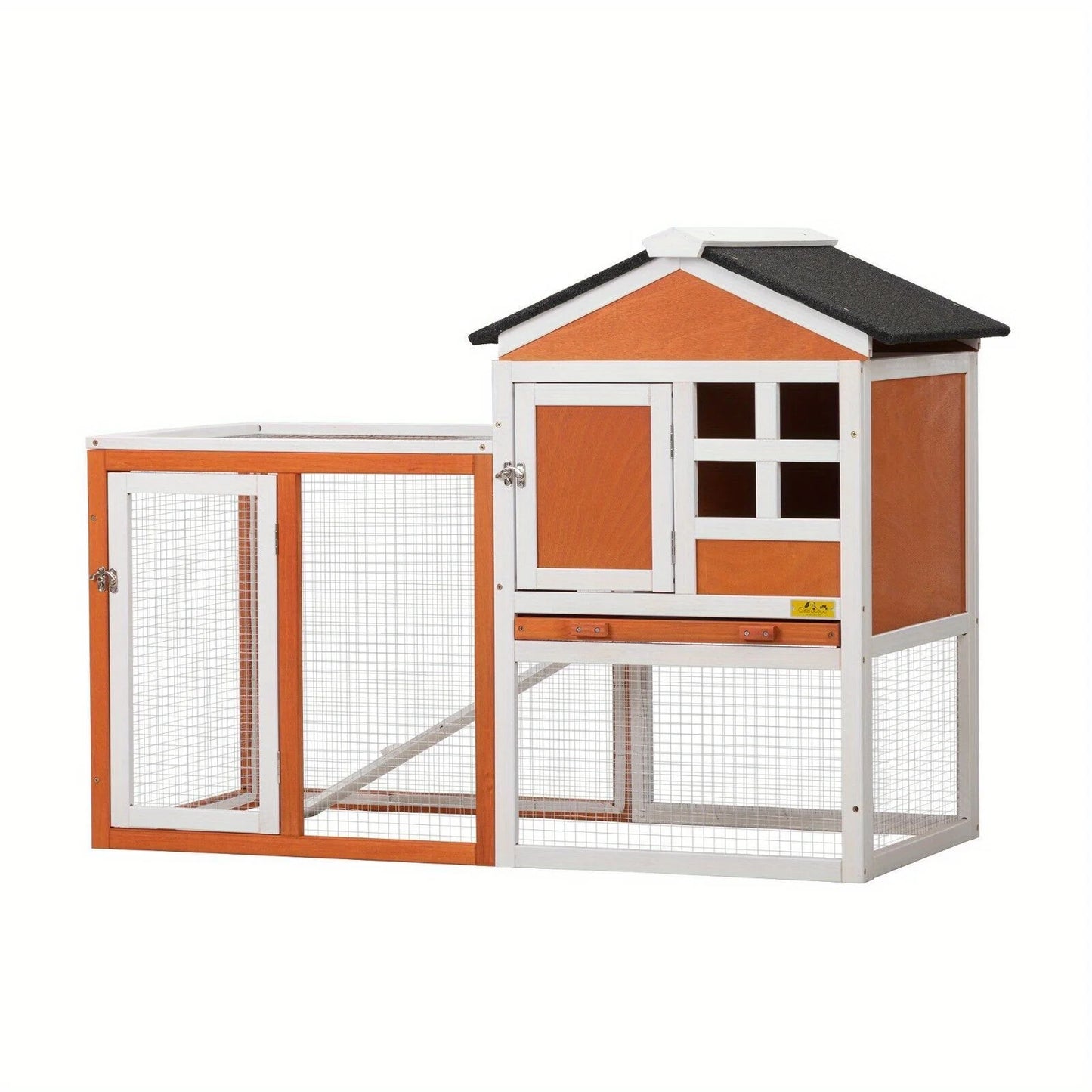 Wooden Rabbit Hutch Cage House Habitat Outdoor Pet Chicken Coop