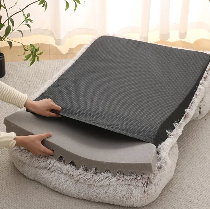 Jiangsu Orthopedic Dog Bed for Large Dogs With Plush Cover