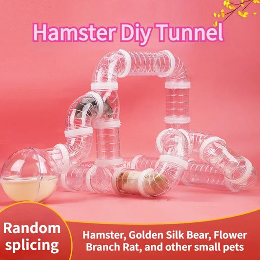 Hamster Toy Maze DIY Remodeled Cage Tubes Tunnel Set