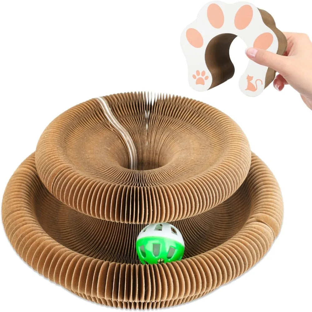 Magic Cat Scratch Organ Board Toy With Ball Claw Climber