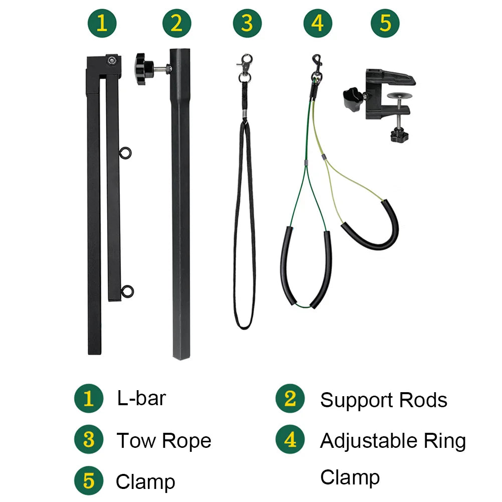 ANENGCN Dog Shower Stand With Restraint Rope Foldable Grooming Desk