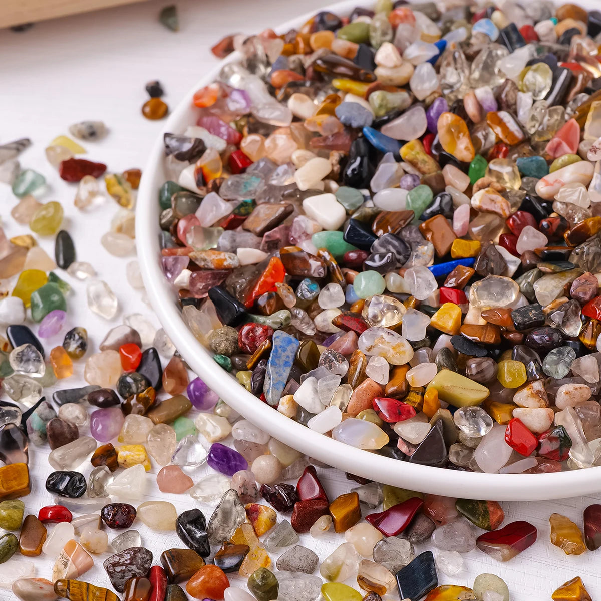 Runyangshi Natural Stones Mixed Crystal Gravel For Aquarium Decoration