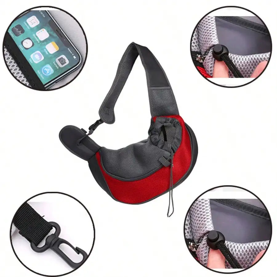 Breathable Pet Backpack Carrier Crossbody Outdoor For Cat And Dog
