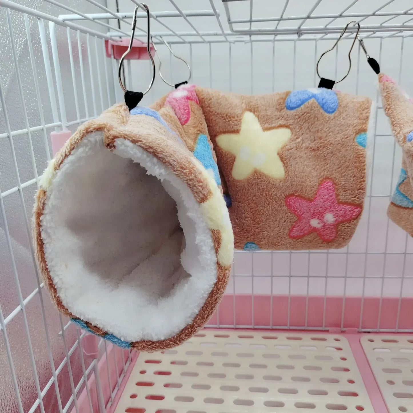 Ultra Soft Plush Pet Tunnel Nest Hamster Sugar Glider