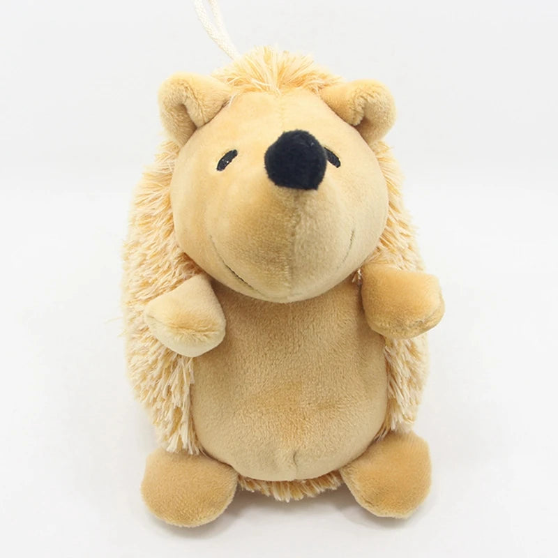 Squeaky Hedgehog Plush Dog Chew Toy For Small Medium Large
