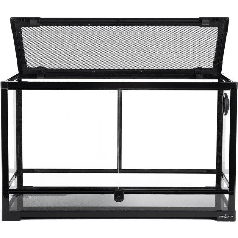 Tempered Glass Reptile Terrarium 30 Gallon Wide Tank 30 In