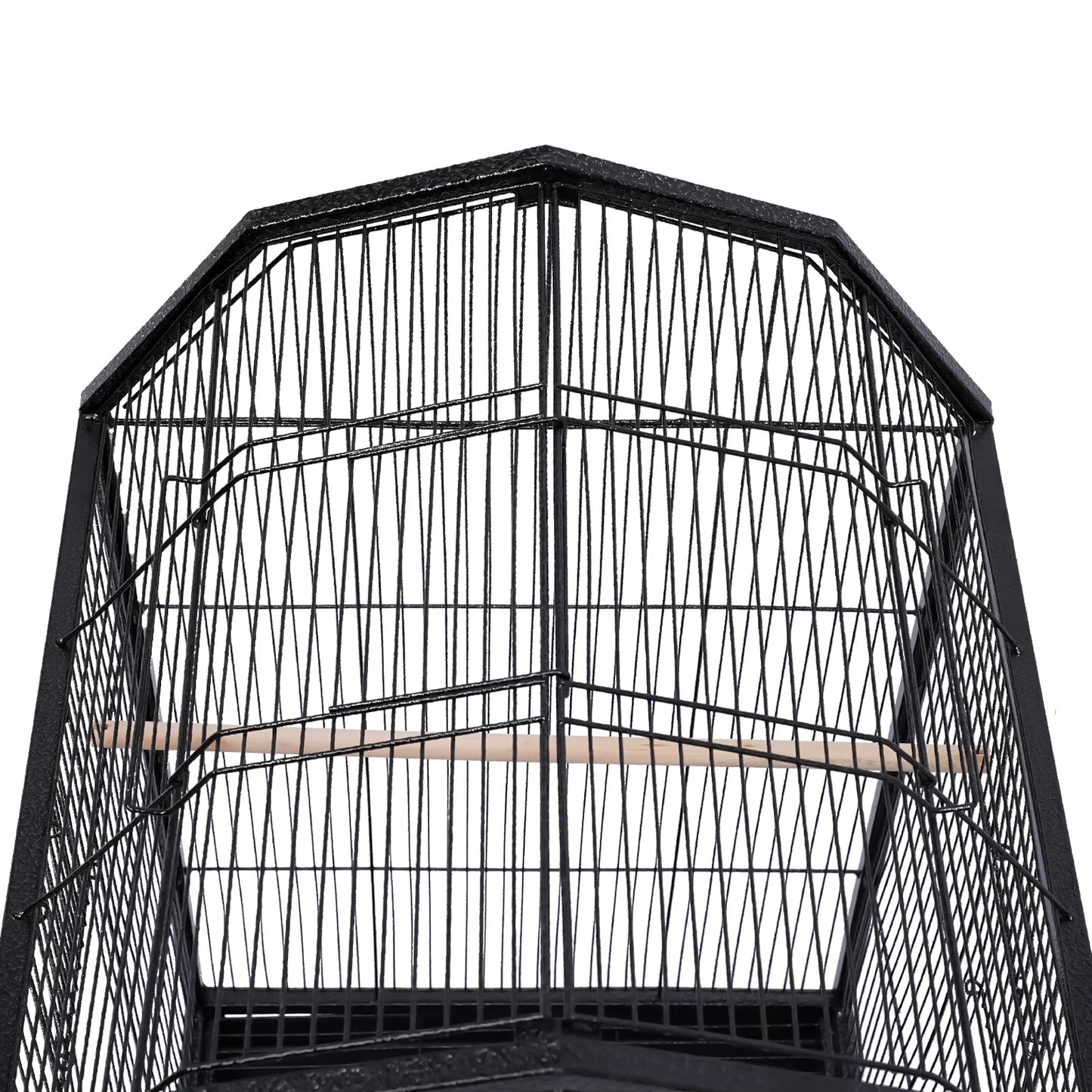 NONECN Bird Cage With Rolling Stand Skylight Wheels For Parakeets