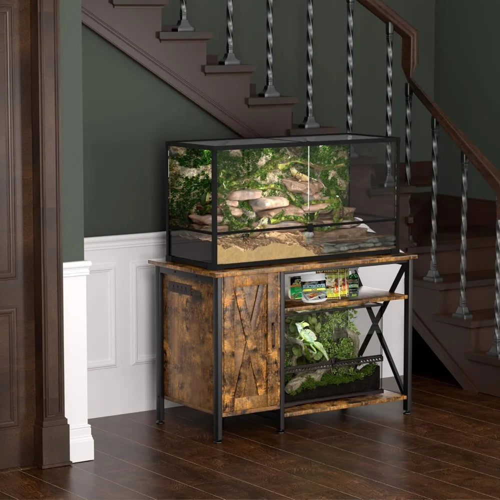 Reptile Tank Stand With Power Outlet 40 To 120 Gallon Table