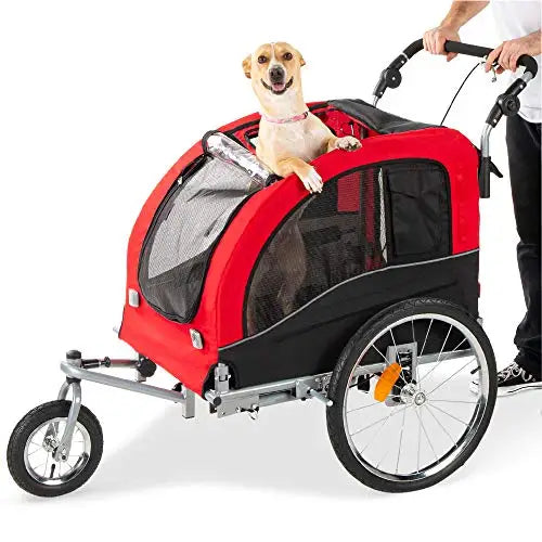 Pet Children Three-Channel Bicycle Kids Baby Stroller 3 Wheel Child Dog Double Bike Extra Large Trailer for Dogs and Children